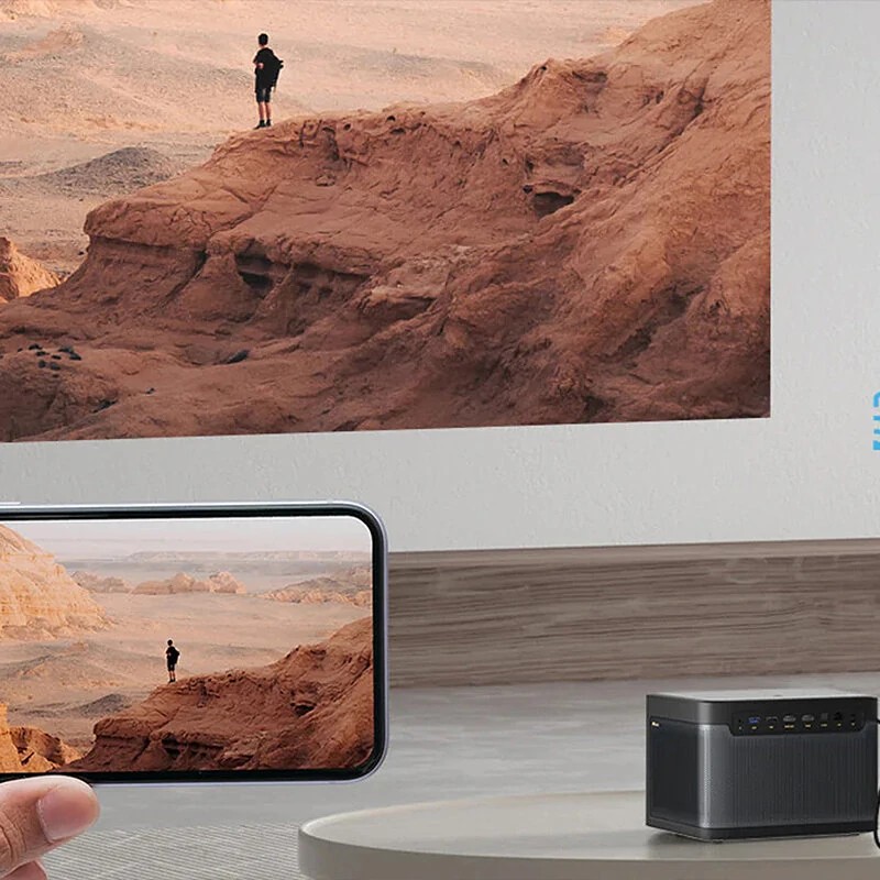 Dangbei Mars Pro 2 ALPD-laserprojektori natiivinen 4K-resoluutio 2450 ISO-lumenia Dolby-ääni Netflix-lisensoitu Google TV