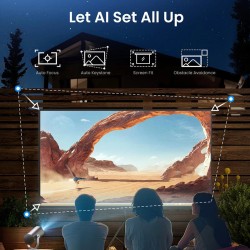 Dangbei Freedo kannettava 1080p projektori Google TV Netflix-lisensoitu Dolby-ääni automaattitarkennus