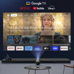 Dangbei Freedo kannettava 1080p projektori Google TV Netflix-lisensoitu Dolby-ääni automaattitarkennus