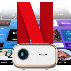 Virallisesti Netflix-sertifioitu CHEERLUX E1 1080P projektori Android 13 BOE 4K-tuki