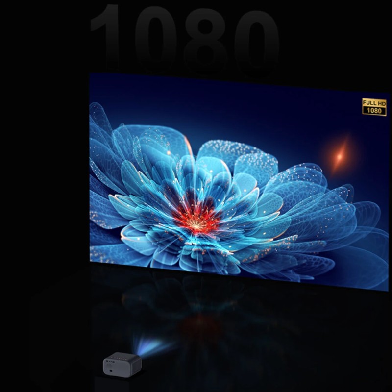 Virallisesti Netflix-sertifioitu CHEERLUX E1 1080P projektori Android 13 BOE 4K-tuki