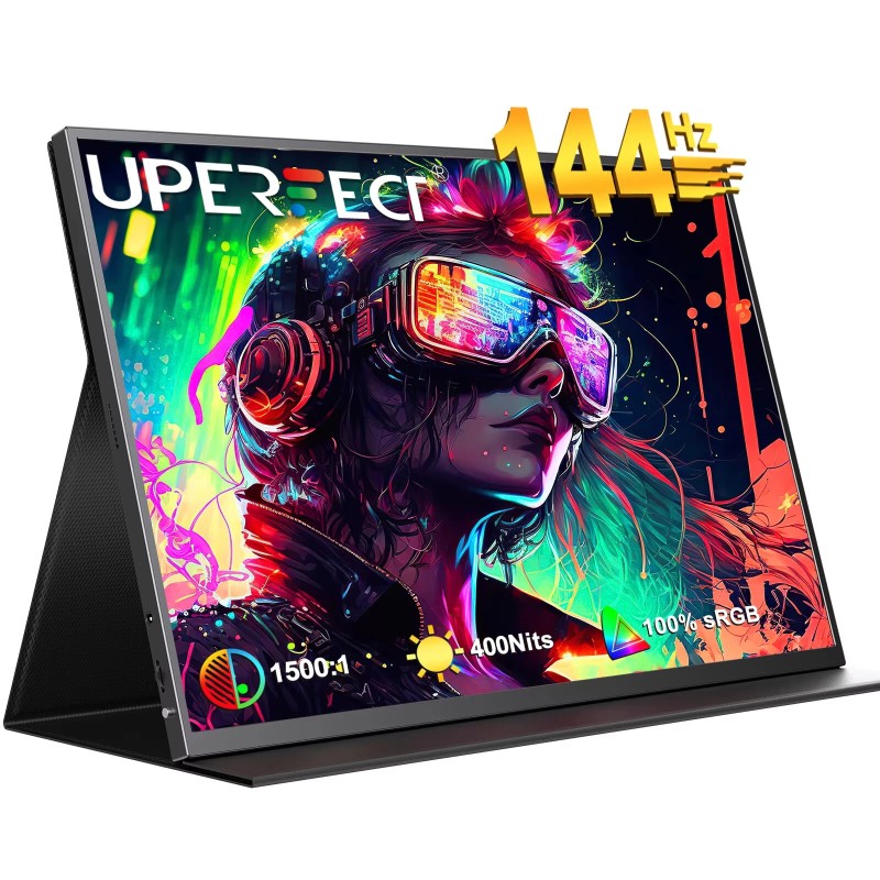 UPERFECT 18 tuuman 2K 144Hz kannettava pelinäyttö HDR FreeSync älypuhelimille