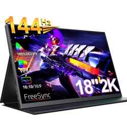 UPERFECT 18 tuuman 2K 144Hz kannettava pelinäyttö HDR FreeSync älypuhelimille