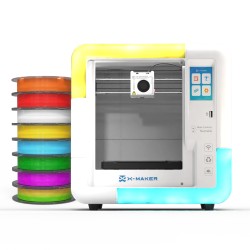 AOSEED X-MAKER lasten 3D-tulostin tarkka 0,05–0,1mm langaton suljettu turvallinen PLA-setti