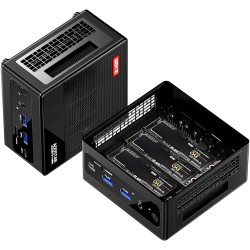 AOOSTAR GEM10 mini-tietokone AMD Ryzen 7 6800H 32GB 1TB SSD Windows 11 Pro kolmenäytön tuki