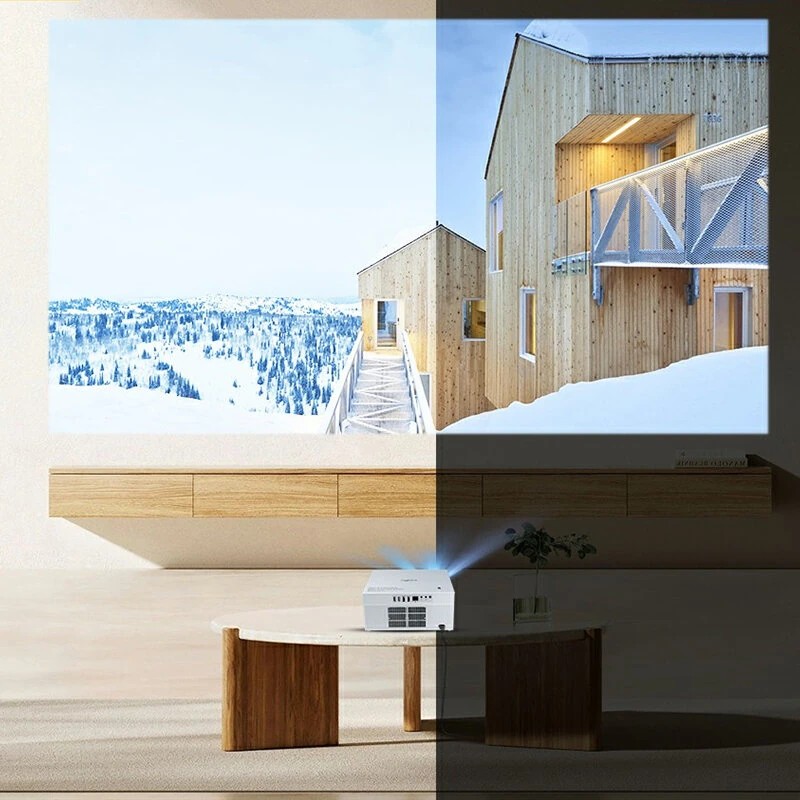 ThundeaL TDA7W älyprojektori täysresoluutio 1080p 19000 lumenia automaattitarkennus WiFi6 ja BT5.0