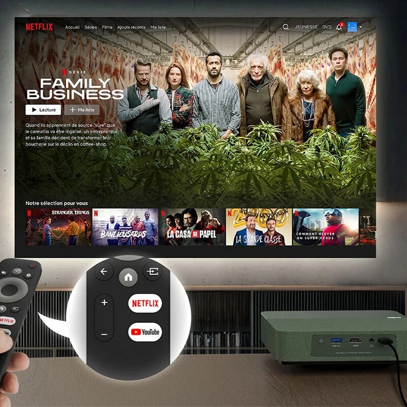 FENGMI WEMAX S5 kannettava 1080P ALPD-laserprojektori Netflix-sertifioitu Dolby-ääni HDR10