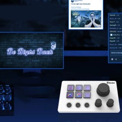 MiraBox HSV293N3 suoratoisto-ohjauspaneeli 6 ohjelmoitavaa näppäintä näyttöillä ja pyörivillä nupeilla