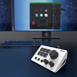 MiraBox HSV293N3 suoratoisto-ohjauspaneeli 6 ohjelmoitavaa näppäintä näyttöillä ja pyörivillä nupeilla