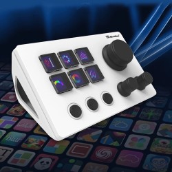 MiraBox HSV293N3 suoratoisto-ohjauspaneeli 6 ohjelmoitavaa näppäintä näyttöillä ja pyörivillä nupeilla