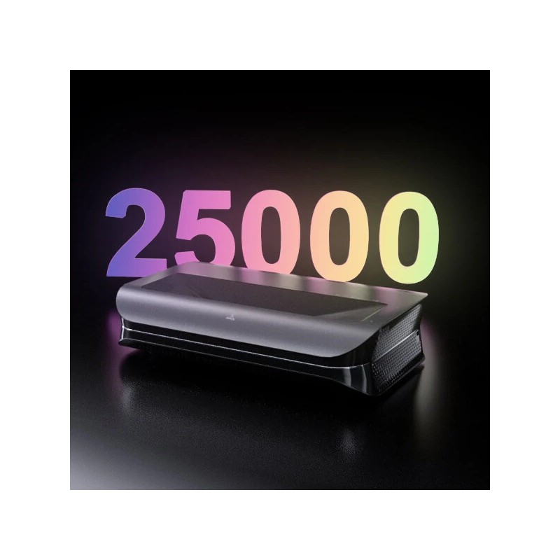 AWOL kolmivärilaseri 3D projektori LTV-2500 lyhyt heijastusetäisyys sisältää Amazon Fire TV Stick 4K Max