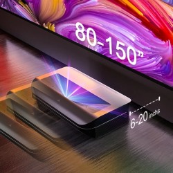 AWOL kolmivärilaseri 3D projektori LTV-2500 lyhyt heijastusetäisyys sisältää Amazon Fire TV Stick 4K Max