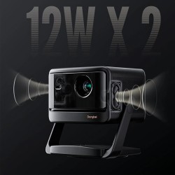 Dangbei DBOX02 Pro 4K laserprojektori Android TV 3D 2000 ISO-lumenia sisäänrakennetulla jalustalla
