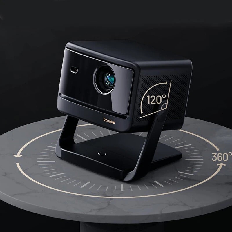 Dangbei DBOX02 Pro 4K laserprojektori Android TV 3D 2000 ISO-lumenia sisäänrakennetulla jalustalla