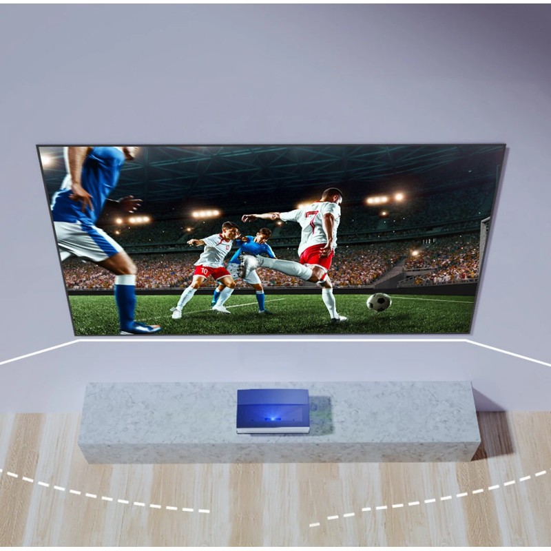 CASIRIS 8K ALR 100 tuuman projektorivalkokangas musta ruudukko 16:9 alumiinikehys 160° katselukulma yhteensopiva XIAOMI FENGMI