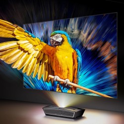 Casiris H6 ultra-lyhyt heitto 4K RGB-kolmoislaser 150-tuumainen näyttö HDR10+ Dolby Atmos