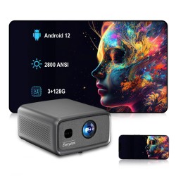 Everycom Cubelite MAX 2800 ANSI-lumen 1080p älyprojektori Android 12 automaattitarkennus