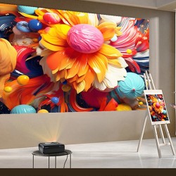 CAIWEI A8K 4K älyprojektori Android TV 11.0 Netflix ja Google TV sertifioitu 1000 ANSI