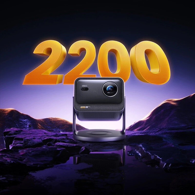 Vidda C3S 4K kolmivärinen laserprojektori Dolby Visionilla IMAX HDR10 WiFi 6 Android TV