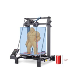 LONGER LK5 Pro päivitetty 3D-tulostin 90% esiasennettu kaksoispuhallin hiljainen emolevy 300×300×400 mm