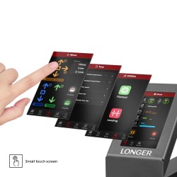 LONGER LK5 Pro päivitetty 3D-tulostin 90% esiasennettu kaksoispuhallin hiljainen emolevy 300×300×400 mm