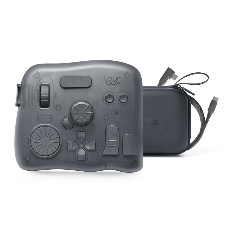 TourBox Elite Bluetooth yhteydellä ohjain valokuvien ja videoiden editointiin värimäärittelyyn ja piirtämiseen