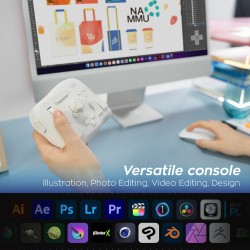 TourBox Elite Bluetooth-yhteydellä ohjain valokuvien ja videoiden editointiin värimäärittelyyn ja piirtämiseen