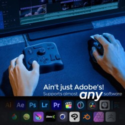 TourBox NEO mukautettava ohjain valokuvien ja videoiden editointiin sekä värimäärittelyyn Macille ja Windowsille