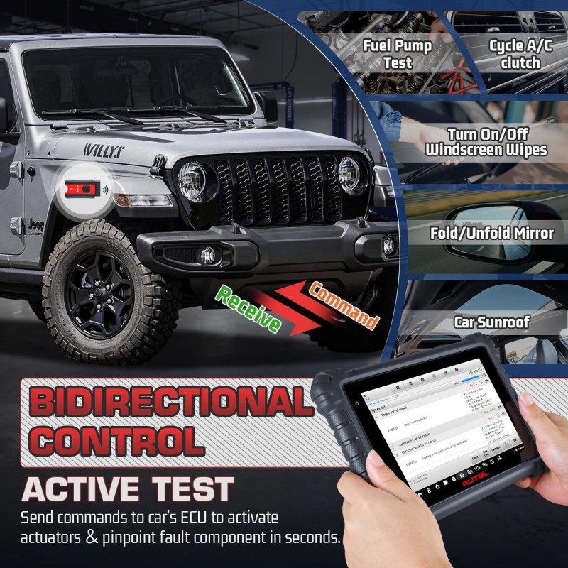 Autel MaxiCOM MK906Pro autodiagnostiikkatyökalu OBD2 kaksisuuntainen skanneri ECU-koodaus