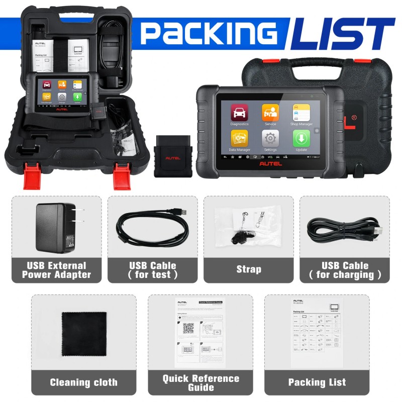 Autel MaxiPRO MP808BT PRO langaton auton diagnostiikkaskanneri kaikkien järjestelmien diagnoosiin ja huoltotoimintoihin