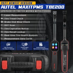 Autel MaxiTPMS TBE200E lasermittari renkaan urasyvyyden ja jarrulevyjen kuluman mittaukseen