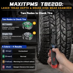Autel MaxiTPMS TBE200E lasermittari renkaan urasyvyyden ja jarrulevyjen kuluman mittaukseen