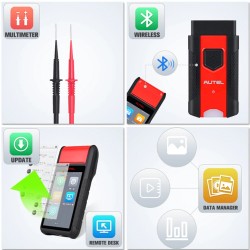 Autel MaxiBAS BT608E akkutesteri diagnostiikkatyökalu akkujen rekisteröinti 12V 24V 100–3000 CCA