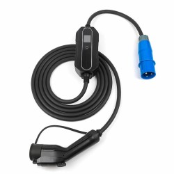 Seinäkiinnitteinen kotilatausasema tyyppi kaksi säädettävällä viiden metrin johdolla kolmekymmentäkaksi ampeerin virralla