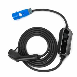 Seinäkiinnitteinen kotilatausasema tyyppi kaksi säädettävällä viiden metrin johdolla kolmekymmentäkaksi ampeerin virralla