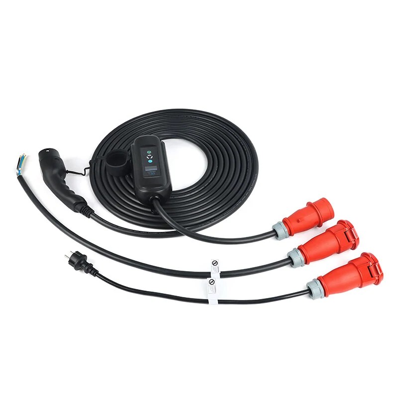 Tyyppi 2 16A kannettava 3-vaiheinen sähköauton 11 kW pikalaturi CEE5EE1635