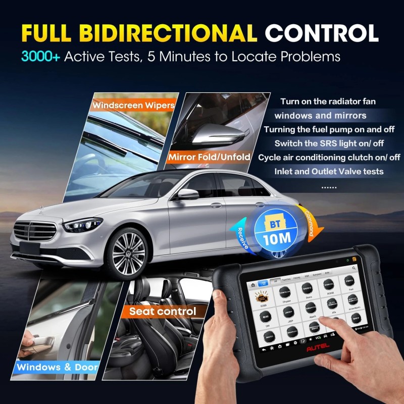 Autel MaxiPRO MP808BT PRO KIT auton diagnostiikkatyökalu ohjainyksikkökoodaus kaksisuuntainen huolto- ja korjausskanneri