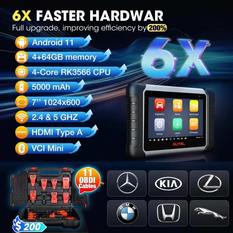 Autel MaxiPRO MP808BT PRO KIT auton diagnostiikkatyökalu ohjainyksikkökoodaus kaksisuuntainen huolto- ja korjausskanneri