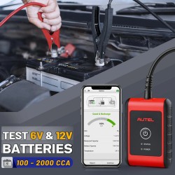 Autel MaxiBAS BT506 akkutesteri bluetooth- ja USB-yhteydellä 6–12V 100–2000CCA älypuhelinyhteensopiva