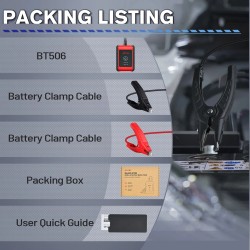 Autel MaxiBAS BT506 akkutesteri bluetooth- ja USB-yhteydellä 6–12V 100–2000CCA älypuhelinyhteensopiva