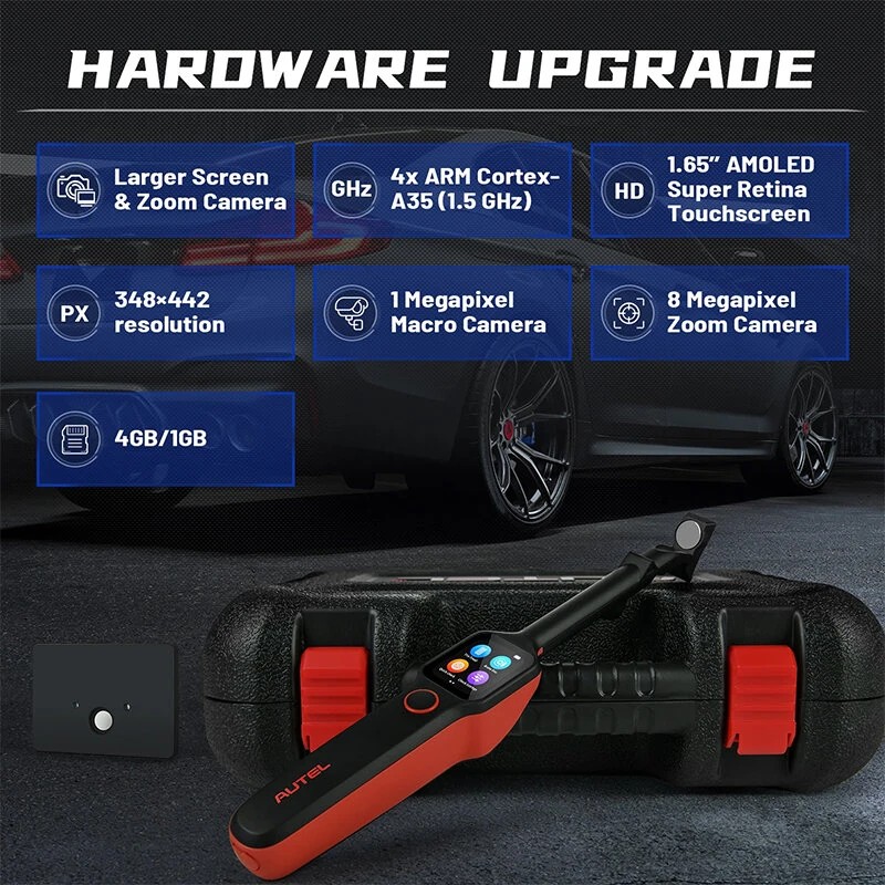 Autel MaxiTPMS TBE200 laserinen renkaan kulutuspinnan ja jarrulevyn kulumamittari ITS600-yhteensopiva