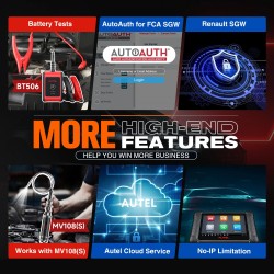 Autel DS808S BT OBD2 diagnostiikkatyökalu kaksisuuntainen ohjaus ECU-koodaus 7-tuumainen näyttö