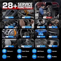 Autel MaxiCheck MX808S-TS Android 11 täydellinen TPMS uudelleenoppimistyökalu ja kaksisuuntainen skanneri AutoAuth