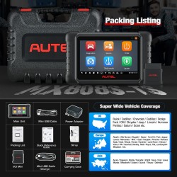 Autel MaxiCheck MX808S-TS Android 11 täydellinen TPMS uudelleenoppimistyökalu ja kaksisuuntainen skanneri AutoAuth