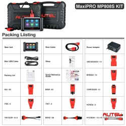 Autel MaxiPRO MP808S KIT autodiagnostiikkaskanneri ohjausyksikön verkkokoodaus ja yli kolmekymmentä erikoistoimintoa