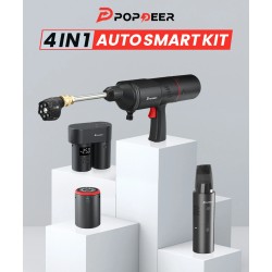 POPDEER PD-E Pro V2 monitoiminen langaton rengastäyttöpumppu autonpesuri pölynimuri varavirtalähde