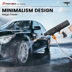 POPDEER PD-E Pro V2 monitoiminen langaton rengastäyttöpumppu autonpesuri pölynimuri varavirtalähde