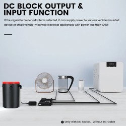 POPDEER PD-E Pro V2 monitoiminen langaton rengastäyttöpumppu autonpesuri pölynimuri varavirtalähde