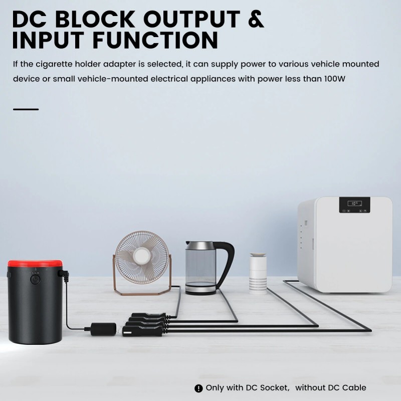 POPDEER PD-E Pro V2 monitoiminen langaton rengastäyttöpumppu autonpesuri pölynimuri varavirtalähde