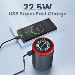 POPDEER PD-E Pro V2 monitoiminen langaton rengastäyttöpumppu autonpesuri pölynimuri varavirtalähde